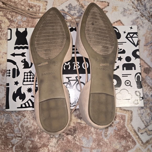 Bamboo Shoes Tie Flats - Picture 4 of 5